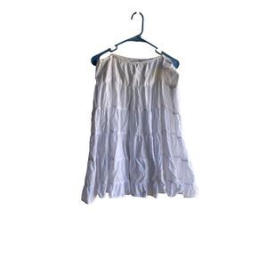 Real clothing company women’s white tiered, lined skirt, size medium ￼